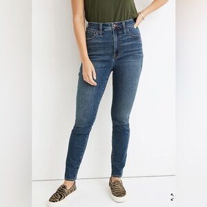 Madewell Women's Curvy Roadtripper Stretch Skinny Jeans Size 28 Blue